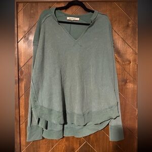 Three Bird Nest Waffle Green Longsleeve